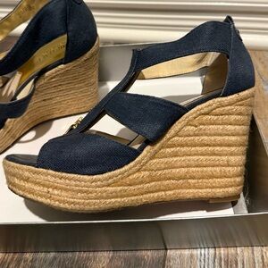 Michael Kors Navy Wedge